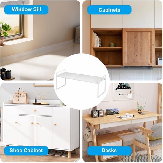 550x550-33714.jpg Unyqoos® Uitbreidbare Keuken- en Badkamer Organizer Rekken Set voor Efficiënte Opslag