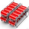 Unyqoos® Ruimtebesparende drankblikjesorganizer met automatisch rollen voor koelkast en keuken