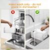 Unyqoos® Transparante Organizerset van 4 Stuks voor Keuken en Kantooropslag