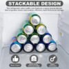 550x550-33807.jpg Unyqoos® Set van twee siliconen flessenrekken voor efficiënte koelkastorganisatie