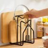 Unyqoos® Praktische multifunctionele keukenorganizer voor snijplanken en deksels