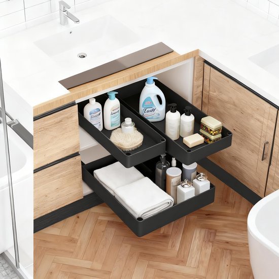 550x550-33882.jpg Unyqoos® Uittrekbare organiser voor keukenlade met stil dempingssysteem en eenvoudige montage