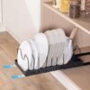 Unyqoos® Uittrekbare Keuken Organizer voor Pannen en Deksels met Verstelbare Vakken