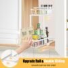 Unyqoos® Uitgebreide Keuken- en Badkamer Organizer met Uittrekbare Schuifladen en Verstelbare Hoogte