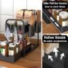 550x550-33946.jpg Unyqoos® Multifunctionele Keuken- en Badkamer Organizer met Schuifmand, Haken en Bekers voor Optimale Opbergruimte
