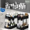 550x550-33950.jpg Unyqoos® Multifunctionele Keuken- en Badkamer Organizer met Schuifmand, Haken en Bekers voor Optimale Opbergruimte