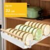Unyqoos® Uittrekbare keukenlade met geluidsarme rails en afneembare opvangbak