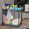 Unyqoos® Veelzijdige Onderkast Organisator Met Wielen En Accessoires Voor Keuken En Badkamer Opslag