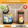 Unyqoos® Set van 2 verstelbare L-vormige kastorganizers voor keuken of badkamer