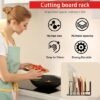 Unyqoos® Set van 2 multifunctionele snijplankhouders voor optimale keukenorganisatie