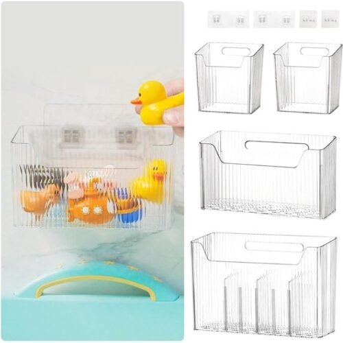 550x550-34137.jpg Unyqoos® Vierdelige set zelfklevende opbergdozen voor keukenkast en wandmontage