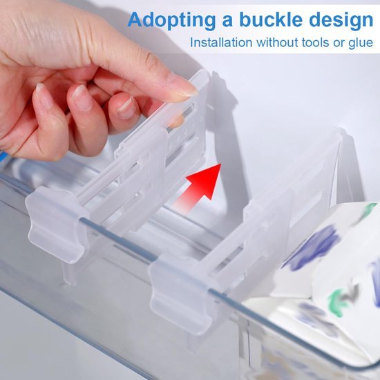550x550-34199.jpg Unyqoos® Verstelbare lade-organizers voor koelkast en keuken met tien stuks