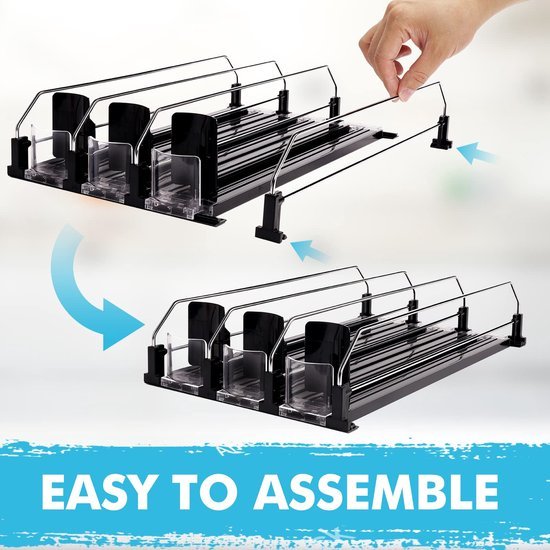 550x550-34209.jpg Unyqoos® Ruimtebesparende automatische blikjeshouder voor koelkast en voorraadkast