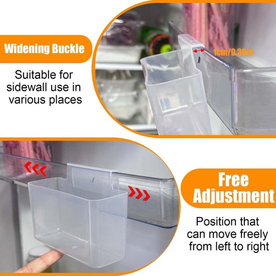 Unyqoos® Complete set van koelkast organizers met hangboxen en verdelers voor efficiëntie