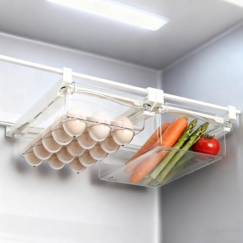 550x550-34241.jpg Unyqoos® Transparante koelkastorganizerset voor eieren en groenten met stapelfunctie