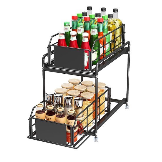 550x550-34297.jpg Unyqoos® Metalen keukenkast organizer met schuiflade en antislip ontwerp