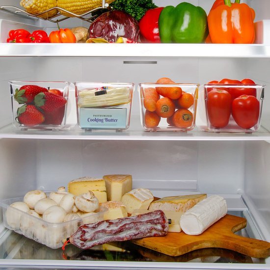 550x550-34353.jpg Unyqoos® Set van 4 Transparante Keuken- en Koelkastorganizers voor Optimaal Ruimtegebruik in Huis