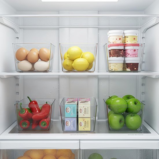 550x550-34377.jpg Unyqoos® Set van vier doorzichtige opbergdozen voor efficiënte keukenorganisatie