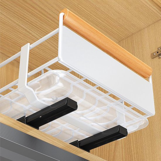 Unyqoos® Uittrekbare lade-organizer voor keukenkast met eenvoudig installatieproces