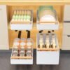 Unyqoos® Uittrekbare lade-organizer voor keukenkast met eenvoudig installatieproces