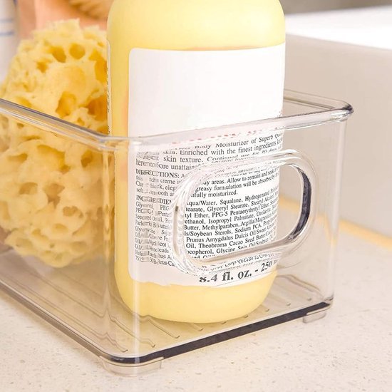 550x550-34407.jpg Unyqoos® Set van acht transparante opbergdozen voor koelkast en voorraadkast