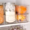 550x550-34408.jpg Unyqoos® Set van acht transparante opbergdozen voor koelkast en voorraadkast