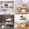 Unyqoos® Veelzijdige Keukenkast Organizer Met Antislipmat Voor Optimale Ruimtebenutting In Huis