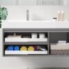 Unyqoos® Ruimtebesparende uittrekbare lade voor keuken en badkamer organisatie