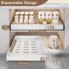 Unyqoos® Ruimtebesparende uittrekbare lade voor keuken en badkamer organisatie