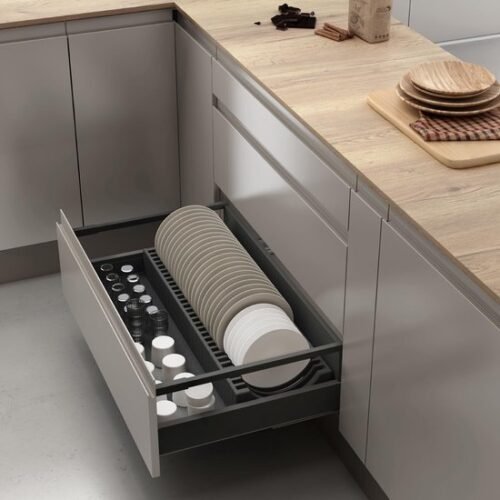Unyqoos® Praktische verticale bordenhouder voor optimale keukenkastorganisatie