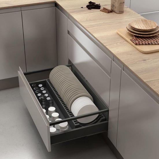 Unyqoos® Praktische verticale bordenhouder voor optimale keukenkastorganisatie
