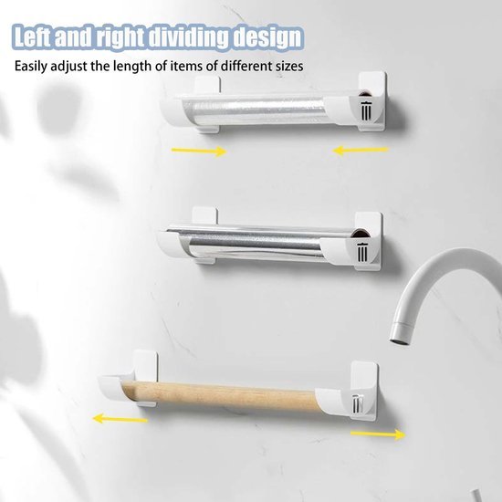 550x550-34548.jpg Unyqoos® Set van 6 Wandgemonteerde Vuilniszakhouders voor Efficiënte Keukenorganisatie
