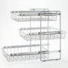 Unyqoos® Uitschuifbaar mandensysteem met drie lagen voor kasten van 40 cm breed