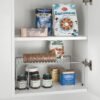 Unyqoos® Verstelbare Keuken- en Kasten Organizer voor Optimaal Ruimtegebruik, Zilvergrijs