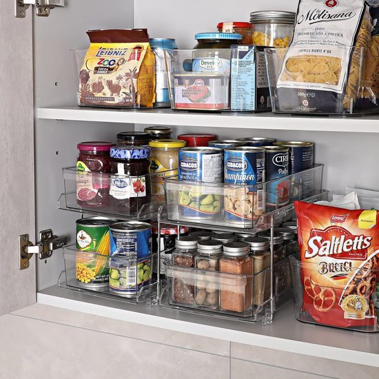 Unyqoos® Dubbel Laags Keuken- en Badkamer Organizer met Uittrekbare Schuiflade en Verstelbare Vakken