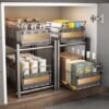 550x550-34622.jpg Unyqoos® Stijlvolle en Functionele Keuken- en Badkamer Onderkast Organizer met Twee Uittrekbare Manden