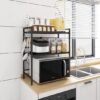Unyqoos® Uittrekbare Keukenorganizer met Magnetronhouder en Veelzijdige Opslagoplossing