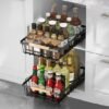 Unyqoos® Uittrekbare metalen lade-organizer voor keuken en badkamer, set van 2