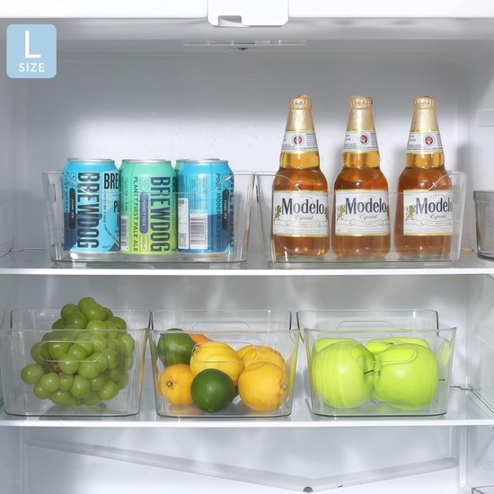 Unyqoos® Handige Stapelbare Koelkastorganizer voor Verse Groenten en Fruit