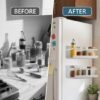 Unyqoos® Magnetische kruidenrekken set met beweegbare plank voor georganiseerde keuken
