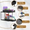 Unyqoos® Multifunctioneel Opslagsysteem voor Keuken en Badkamer met Dubbele Laden en Haken