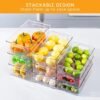550x550-34704.jpg Unyqoos® Set van 6 transparante opbergdozen voor koelkast en keukenorganisatie