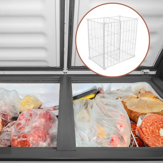 550x550-34728.jpg Unyqoos® Ruime en veelzijdige vrieskast met praktische opbergmanden en scheidingsrek