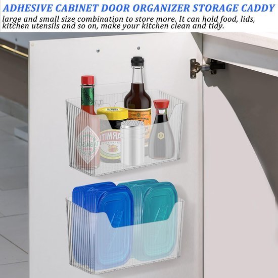 550x550-34741.jpg Unyqoos® Set van 4 zelfklevende opbergboxen voor keuken en badkamer organisatie