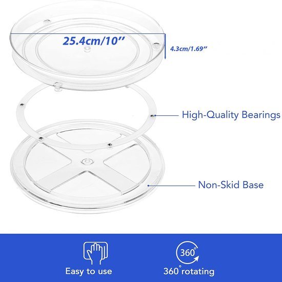 550x550-34785.jpg Unyqoos® Transparante Draaiplateau Set van 2 voor Efficiënte Keukenorganisatie