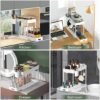 Unyqoos® Lade-organizer met Verstelbare Hoogte en Tweelaags Ontwerp voor Badkamer en Keukenopslag