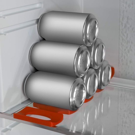 550x550-34829.jpg Unyqoos® Ruimtebesparende siliconen flessenhouder voor koelkast en kast in rood