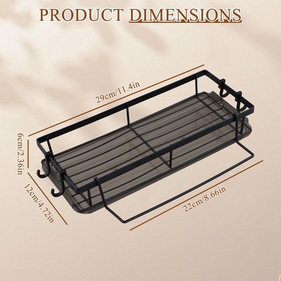Unyqoos® Handige keukenorganizer met afneembare lekbak en haken voor optimaal gebruik