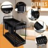 Unyqoos® Multifunctionele Keuken- en Badkamer Organizer met Uittrekbare Lades en Haken voor Optimaal Gebruiksgemak