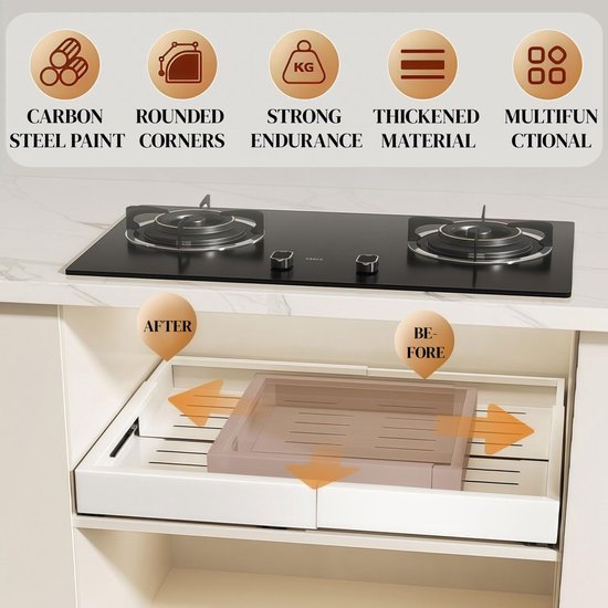 550x550-34919.jpg Unyqoos® Uittrekbare lade organizer voor keukenkast met verstelbare breedte en eenvoudige montage